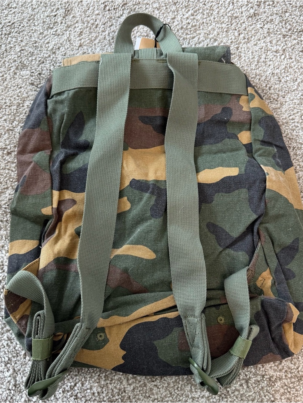 Herschel Supply Company Camo Canvas Backpack in Green & Brown - Picture 5 of 10